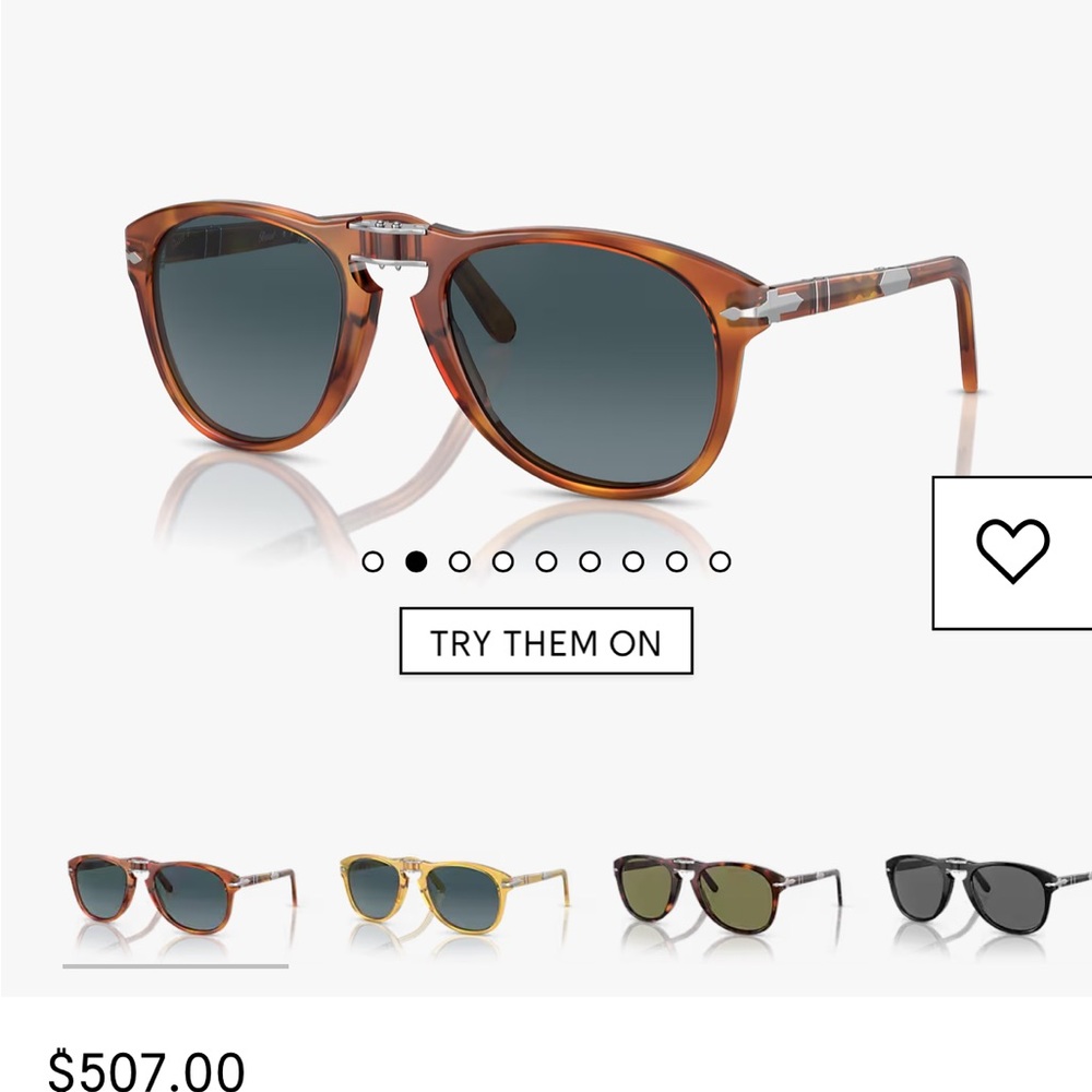Unisex Persol Brown Sunglasses